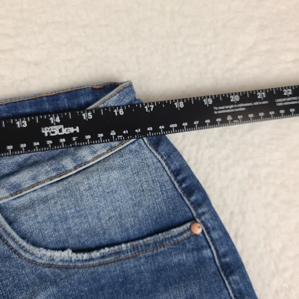 Judy Blue Jeans Womens 16W Blue Wide Leg Crop Dark Wash Denim JB88904